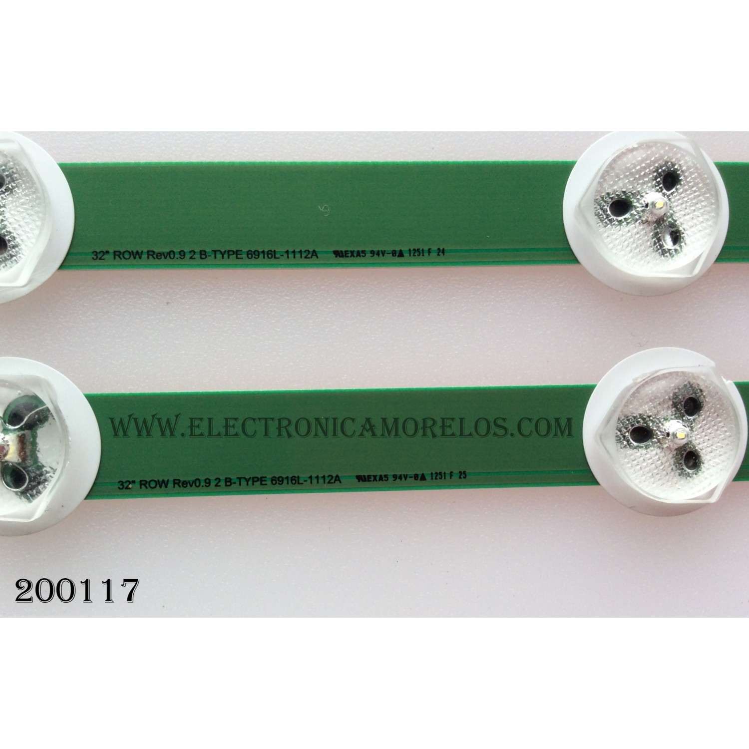 KIT DE LEDS PARA TV TCL ORIGINAL 2 PIEZAS / NUMERO DE PARTE 20210603 / 40D6-ZX3030A1-10*2YH-V1 / HBH-L2 / B0101-000327 / 211115-3C580 / 402712 / PANEL LVF395NDEL MD9W19 / MODELO 40S325 / 40S355 - Imagen 4